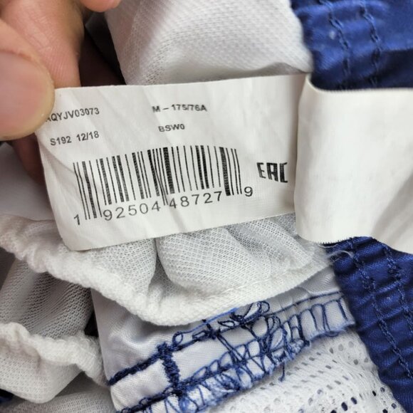 Quiksilver Stripe Boardshorts Hybrid Tie Waist Swim Lined High Rise Medium Mens - Picture 10 of 15